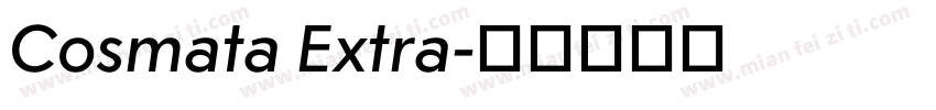 Cosmata Extra字体转换